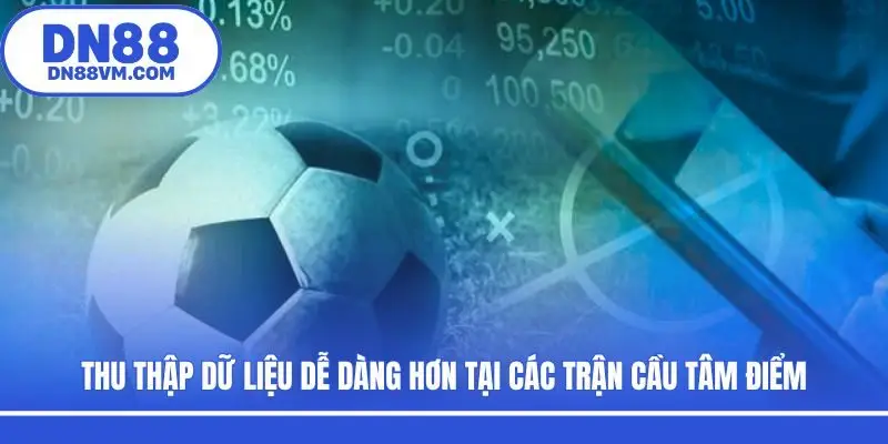 Thu thập dữ liệu dễ dàng hơn tại các trận cầu tâm điểm